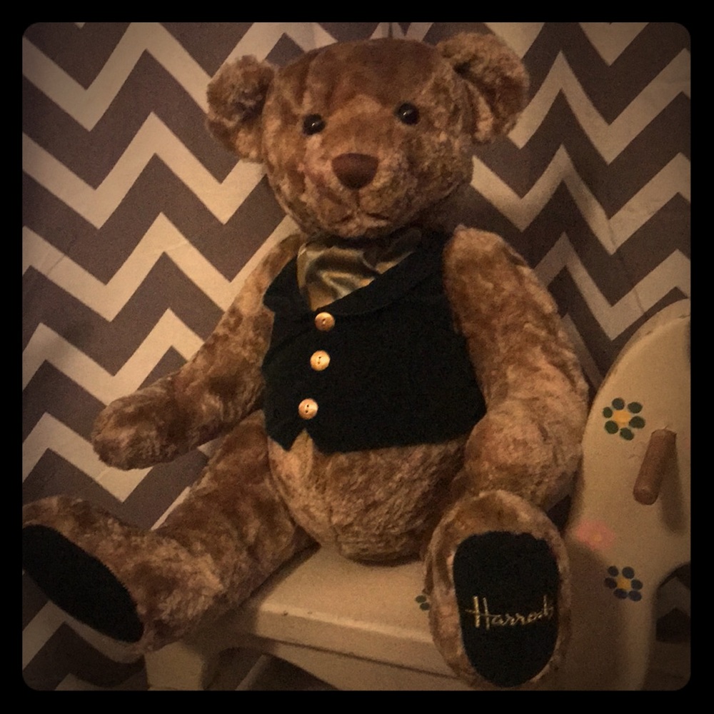 Harrods Knightsbridge Golden Teddy Bear